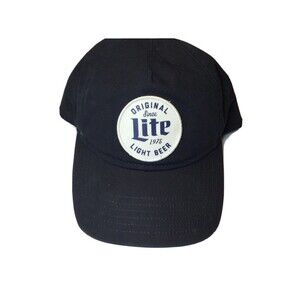Miller Lite Baseball Cap “Original Since 1975 LITE Light Beer” Unique patch Blue